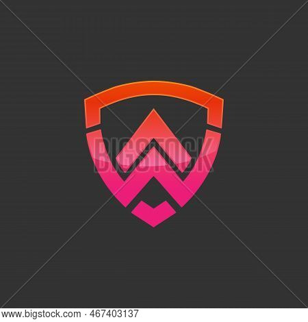 A Latter Logo Summit With Shield Logo, Modern A Latter Logo Templates.eps 10