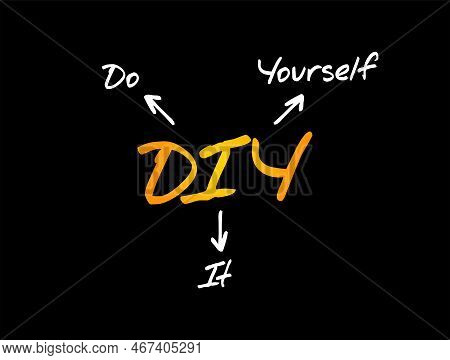 Diy Do It Yourself - Method Of Building, Modifying, Or Repairing Things By Oneself Without The Direc