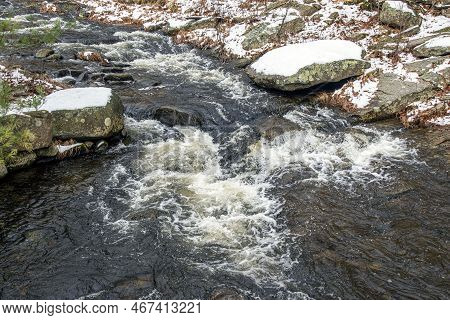 Water In Motion At Willard Brook  In Willard Brook State Forest In Ashby Massachusetts
