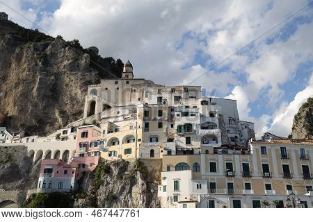 View Of Amalfi Ancient Maritime Republic, Italy. High Quality Photo