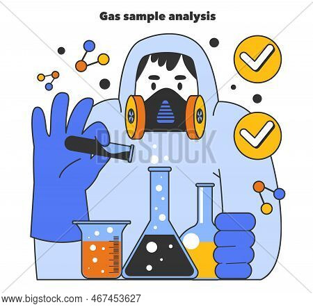 Gas Sample Analysis, Development Of Gas Fields. Natural Resource Exploration