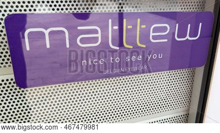 Bordeaux , Aquitaine France - 12 15 2022 : Matttew Shop Logo Sign And Brand Text Store Belgium Eyewe