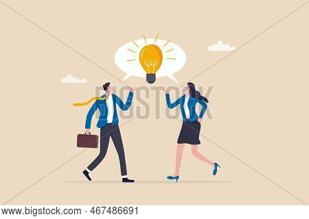 Communicate Idea In Business Discussion, Effective Communication To Brainstorm And Come Up With Solu