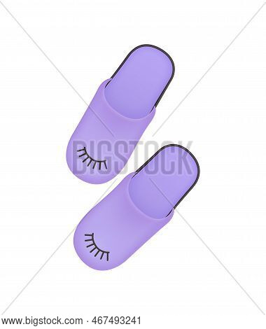 Realistic Sleeptime Composition With Isolated Image Of Accessory On Blank Background Vector Illustra