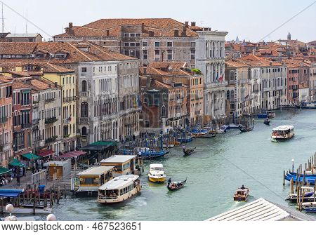 Grand Canal And Venice Architecture In Italy - October 2022