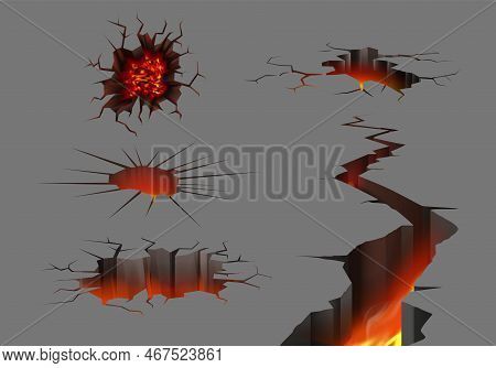 Creaking Vector Earthquake Ground Vector & Photo (Free Trial) | Bigstock
