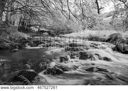 Robbers Bridge In Exmoor National Park