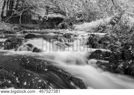 Robbers Bridge In Exmoor National Park