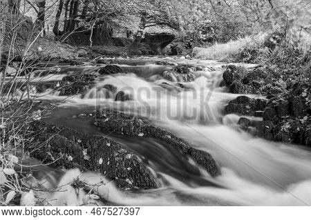 Robbers Bridge In Exmoor National Park