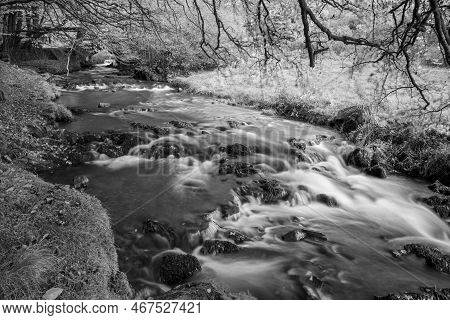 Robbers Bridge In Exmoor National Park