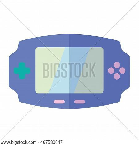 Isolated Cute Portable Videogame Console Toy Icon Vector Illustration