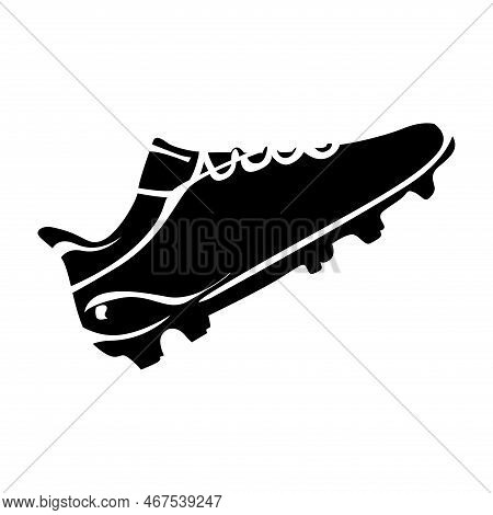 Illustration Design Of Football Boots In Black Abstrack Artwork Vector