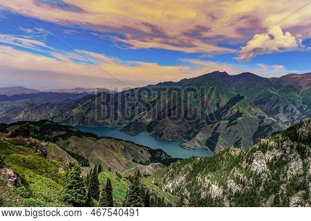 Landscape Of Tianshan Tianchi Scenic Area, Xinjiang, China