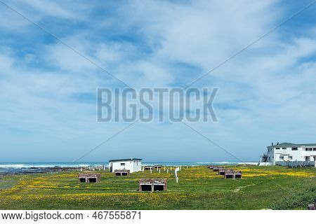 Lagulhas, South Africa - Sep 21, 2022: A Caravan Park In Lagulhas In The Western Cape Province. An A