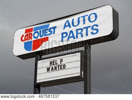 Truro, Canada - December 04, 2022: Carquest Auto Parts Sign. Carquest Is An American Owned Automotiv