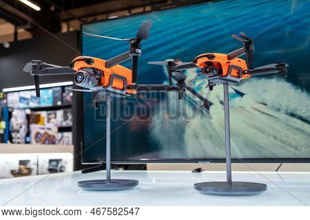 Autel Evo Lite Plus And Autel Evo Nano Drones On Display In Store. Minsk, Belarus, 2022
