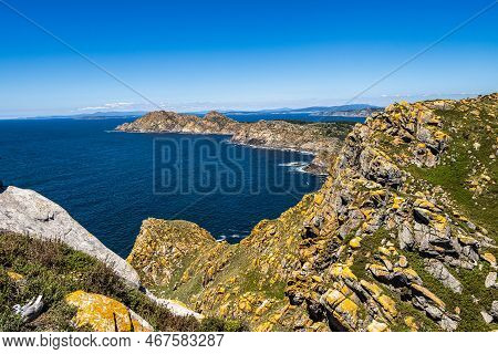 Cies Islands, Illas Cies Are A Spanish Archipelago Located In The Vigo Estuary, Formed By Three Isla