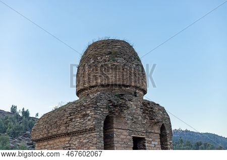 The Archaeological Site Of Gumbat Buddhist Shrine Also Called Vihara At The Balo Kaley Swat, Pakista