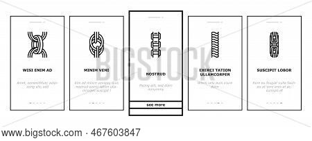 Chain Metal Connection Link Onboarding Mobile Vector. Steel Object, Element Iron, Strong Abstract St