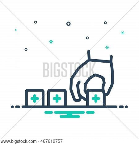 Mix Icon For Adding Addition Adding-up Attach Add-on Join Include Set Concept Develop Adorn