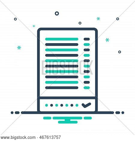 Mix Icon For Result Outcome Upshot Approve Exam-paper Check Complete Tick Paperwork Form Done
