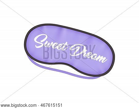 Realistic Sleeptime Composition With Isolated Image Of Accessory On Blank Background Vector Illustra