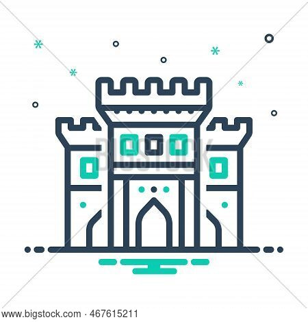 Mix Icon For Andale Temple Andalous Cathedral-interior Mosque Muslim-place