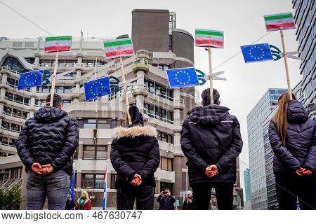 21 December 2022, The Hague, Netherlands, Iranian Protesters Demand From The Dutch House Of Represen