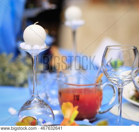 Close Up. Delicious Delicacy Dish On The Festive Table