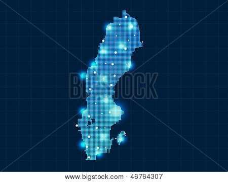 Pixelkarte Schweden