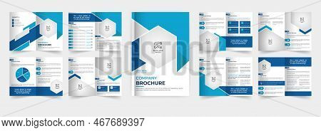 16 Pages Corporate Brochure Template Design Multipage Brochure