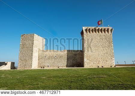 Ourem Santarem. Fortress And Stronghold View At The Ourem Medieval Castle, Palace And Fortress, Loca