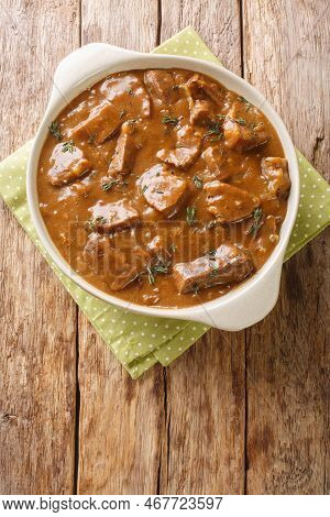Carbonnade A La Flamande Classic Belgian Beef Stew Is Known For Its Sweet-sour Combination Of Carame