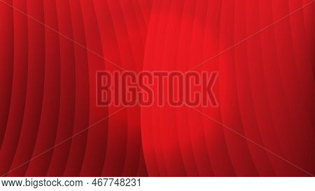 Red Curtain With A Spotlight In The Center. Theatrical Illustration With The Beginning Of The Perfor