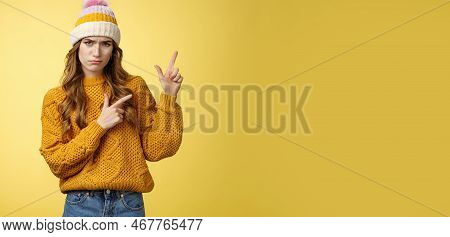 Picky Sulking Cute Girlfriend Wanna New Smartphone Look Camera Whining Upset Crying Pointing Upper R
