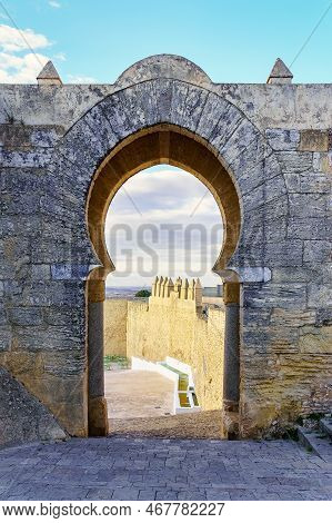 Arab Gateway To The Picturesque City With Medieval Wall Around, Medina Sidonia, Cadiz.