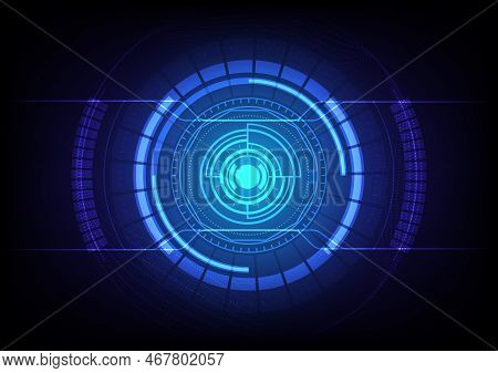 Abstract Technology Background With Hi-tech Communication Concept,stock Vector