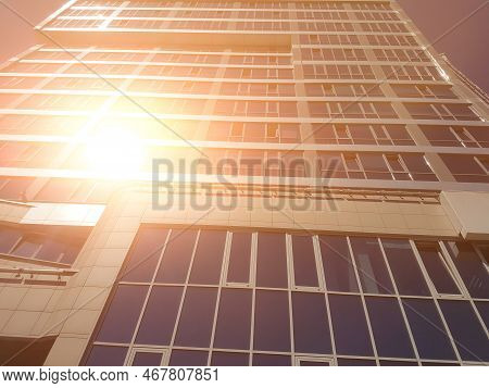 Modern Building Made Of Glass And Concrete