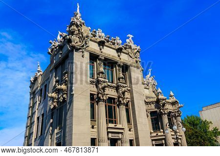 House With Chimaeras Or Horodecki House In Kiev, Ukraine
