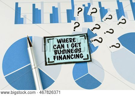 Business Question Concept. On The Blue Diagrams Lies A Pen, Questions And A Sticker With The Inscrip