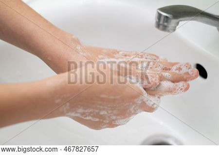 Child Washes Her Hands Image & Photo (Free Trial) Bigstock