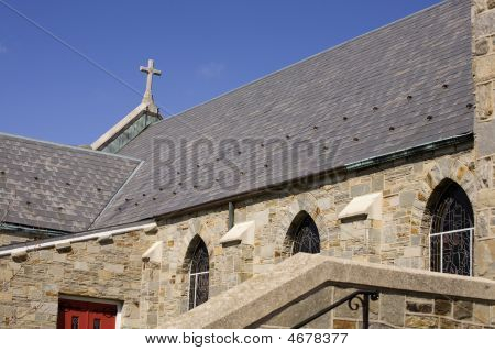 Church Side View Cross