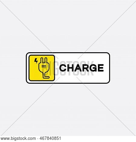 Power Charger Sticker Logo, Power Charger Area