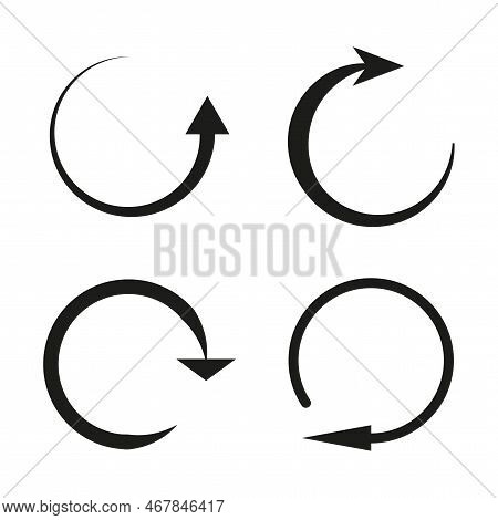 Circular Arrows. Reload Symbol. Vector Illustration. Stock Image.