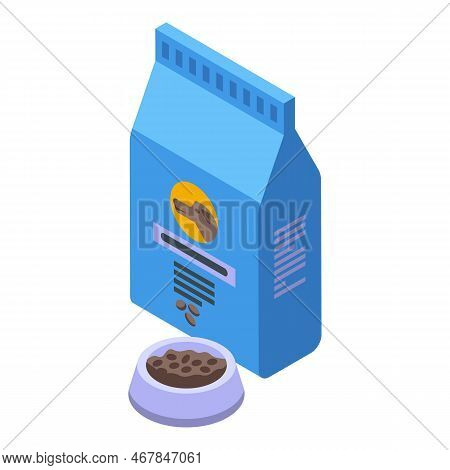 Dog Food Icon Isometric Vector. Wild Animal. Safari Mammal
