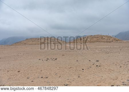 Sacred City Of Caral-supe Archaeological Site In Peru