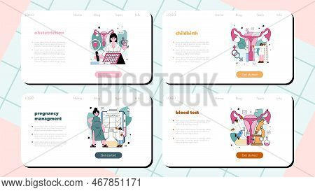Gynecologist, Reproductologist And Women Health Doctor Web Banner