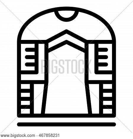 Wooden Pergola Icon Outline Vector. House Pavilion. Garden Bower