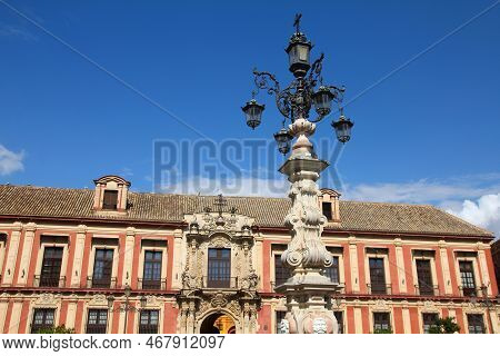 Archbishop's Palace (palacio Arzobispal). Historical Heritage Monument In Sevilla, Spain.