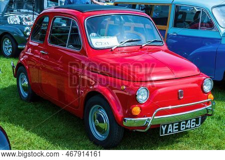 Bath, Uk, June 19, 2022: A 1970 Fiat 500l, Reg No: Yae 646j At The Bath Festival Of Motoring 2022.